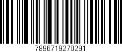 Código de barras (EAN, GTIN, SKU, ISBN): '7896719270291'
