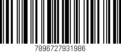 Código de barras (EAN, GTIN, SKU, ISBN): '7896727931986'