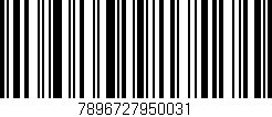 Código de barras (EAN, GTIN, SKU, ISBN): '7896727950031'
