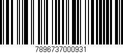 Código de barras (EAN, GTIN, SKU, ISBN): '7896737000931'
