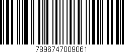 Código de barras (EAN, GTIN, SKU, ISBN): '7896747009061'