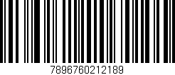 Código de barras (EAN, GTIN, SKU, ISBN): '7896760212189'