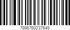 Código de barras (EAN, GTIN, SKU, ISBN): '7896760237649'