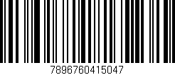 Código de barras (EAN, GTIN, SKU, ISBN): '7896760415047'