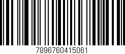 Código de barras (EAN, GTIN, SKU, ISBN): '7896760415061'