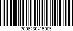 Código de barras (EAN, GTIN, SKU, ISBN): '7896760415085'