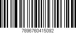 Código de barras (EAN, GTIN, SKU, ISBN): '7896760415092'