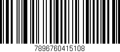 Código de barras (EAN, GTIN, SKU, ISBN): '7896760415108'