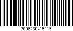 Código de barras (EAN, GTIN, SKU, ISBN): '7896760415115'