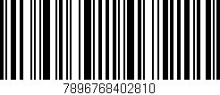 Código de barras (EAN, GTIN, SKU, ISBN): '7896768402810'