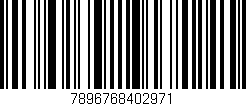 Código de barras (EAN, GTIN, SKU, ISBN): '7896768402971'