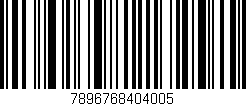 Código de barras (EAN, GTIN, SKU, ISBN): '7896768404005'