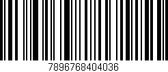 Código de barras (EAN, GTIN, SKU, ISBN): '7896768404036'