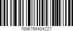 Código de barras (EAN, GTIN, SKU, ISBN): '7896768404227'