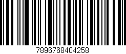 Código de barras (EAN, GTIN, SKU, ISBN): '7896768404258'