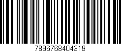 Código de barras (EAN, GTIN, SKU, ISBN): '7896768404319'