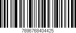 Código de barras (EAN, GTIN, SKU, ISBN): '7896768404425'