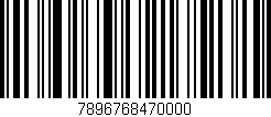 Código de barras (EAN, GTIN, SKU, ISBN): '7896768470000'