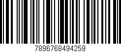 Código de barras (EAN, GTIN, SKU, ISBN): '7896768494259'