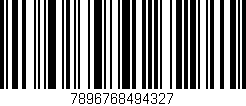 Código de barras (EAN, GTIN, SKU, ISBN): '7896768494327'