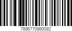Código de barras (EAN, GTIN, SKU, ISBN): '7896770980092'
