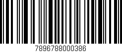 Código de barras (EAN, GTIN, SKU, ISBN): '7896788000386'