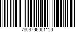 Código de barras (EAN, GTIN, SKU, ISBN): '7896788001123'