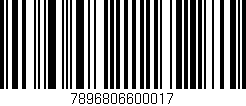 Código de barras (EAN, GTIN, SKU, ISBN): '7896806600017'