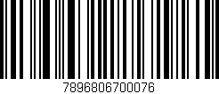 Código de barras (EAN, GTIN, SKU, ISBN): '7896806700076'