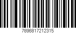 Código de barras (EAN, GTIN, SKU, ISBN): '7896817212315'