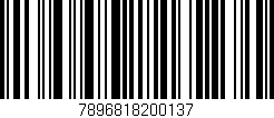 Código de barras (EAN, GTIN, SKU, ISBN): '7896818200137'