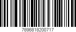 Código de barras (EAN, GTIN, SKU, ISBN): '7896818200717'
