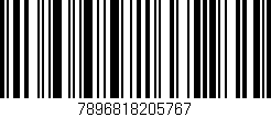 Código de barras (EAN, GTIN, SKU, ISBN): '7896818205767'