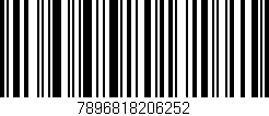Código de barras (EAN, GTIN, SKU, ISBN): '7896818206252'
