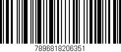 Código de barras (EAN, GTIN, SKU, ISBN): '7896818206351'