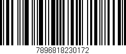 Código de barras (EAN, GTIN, SKU, ISBN): '7896818230172'
