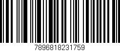 Código de barras (EAN, GTIN, SKU, ISBN): '7896818231759'