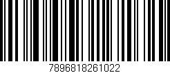 Código de barras (EAN, GTIN, SKU, ISBN): '7896818261022'