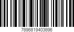 Código de barras (EAN, GTIN, SKU, ISBN): '7896819403896'