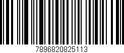 Código de barras (EAN, GTIN, SKU, ISBN): '7896820825113'