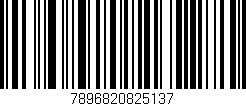 Código de barras (EAN, GTIN, SKU, ISBN): '7896820825137'