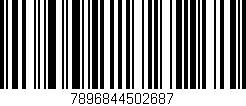 Código de barras (EAN, GTIN, SKU, ISBN): '7896844502687'