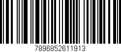 Código de barras (EAN, GTIN, SKU, ISBN): '7896852611913'
