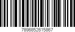 Código de barras (EAN, GTIN, SKU, ISBN): '7896852615867'