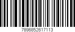 Código de barras (EAN, GTIN, SKU, ISBN): '7896852617113'