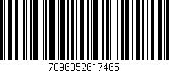 Código de barras (EAN, GTIN, SKU, ISBN): '7896852617465'