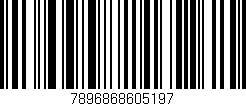 Código de barras (EAN, GTIN, SKU, ISBN): '7896868605197'