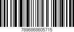 Código de barras (EAN, GTIN, SKU, ISBN): '7896868605715'