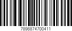 Código de barras (EAN, GTIN, SKU, ISBN): '7896874700411'