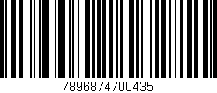 Código de barras (EAN, GTIN, SKU, ISBN): '7896874700435'